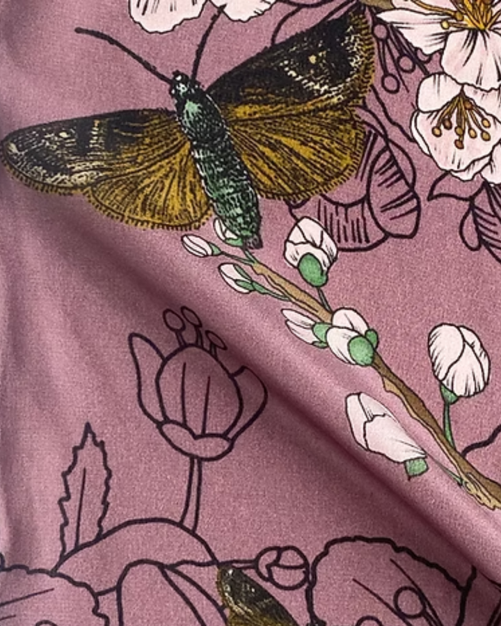 Silk Scarf in Messenger Print, Large