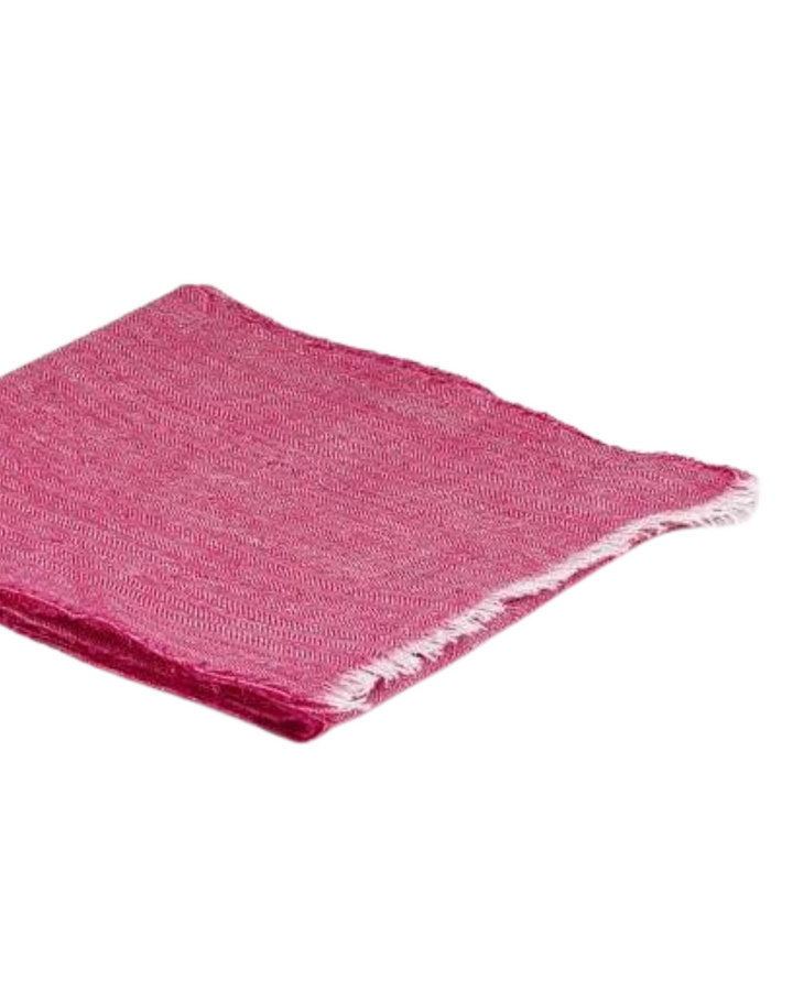Irish Linen Scarf in Fuschia