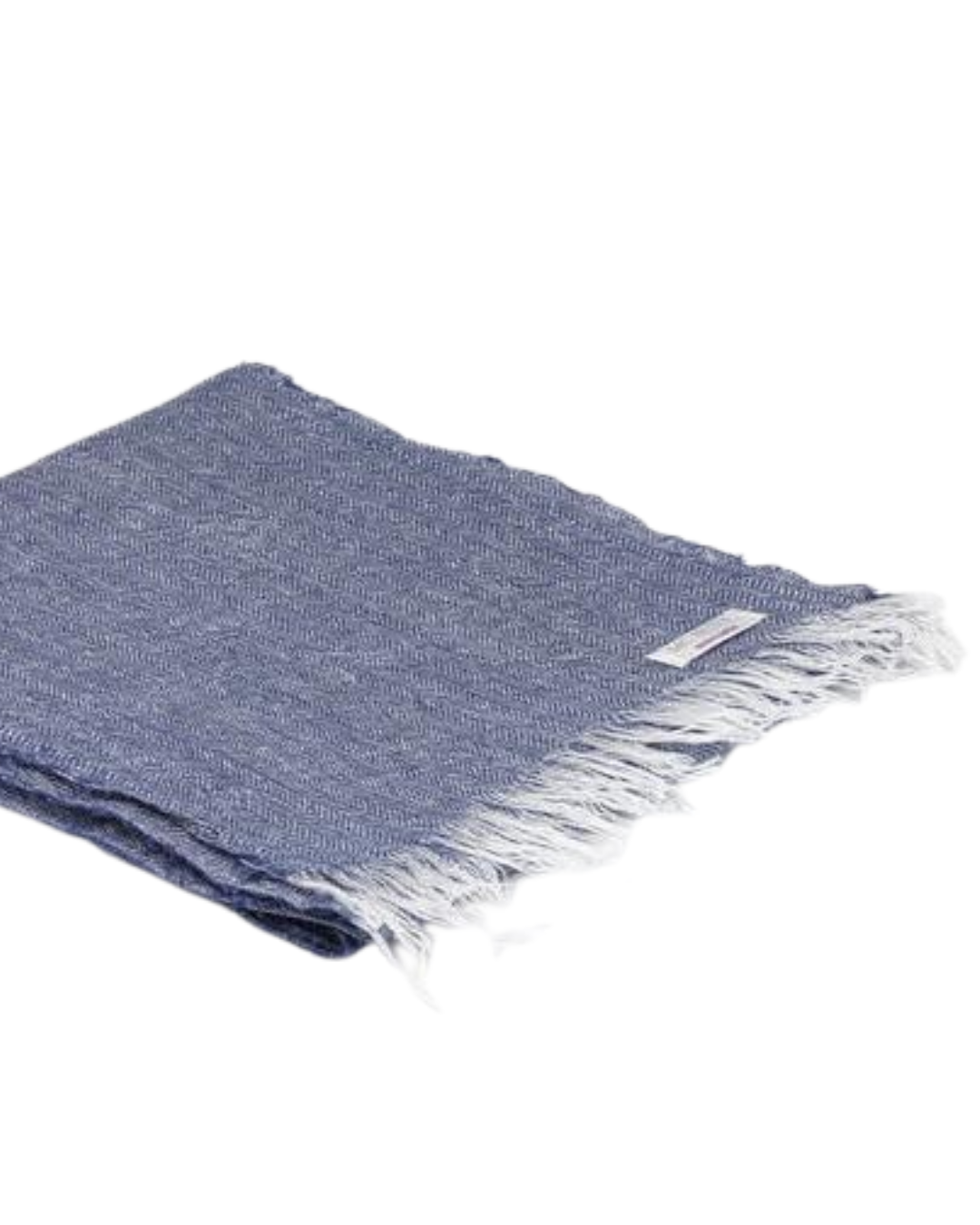 Irish Linen Scarf In Navy