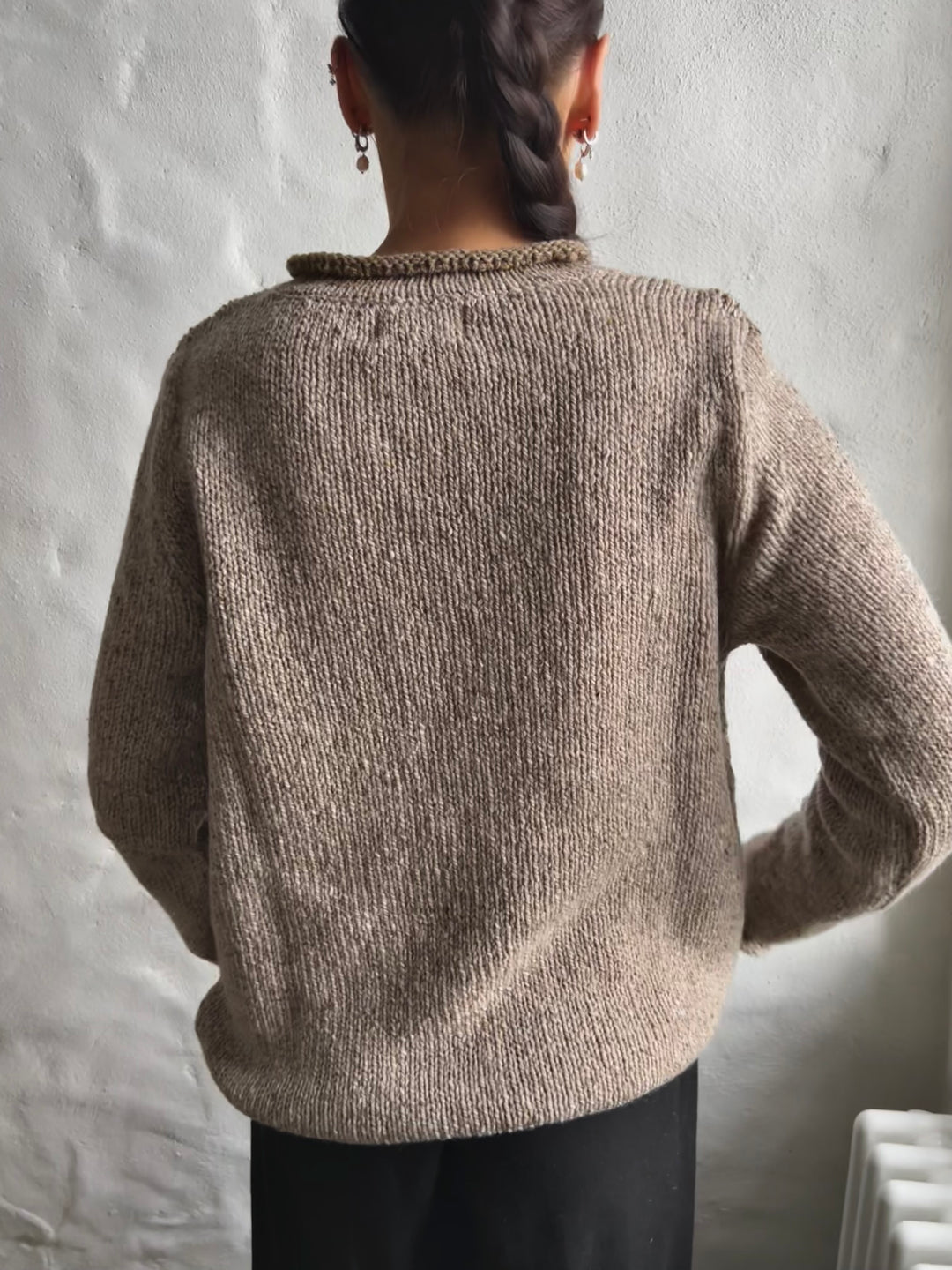 Rollneck Sweater in Oat