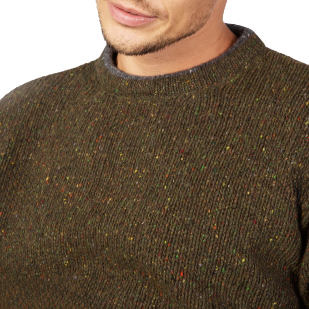 Roundneck Sweater in Loden Green