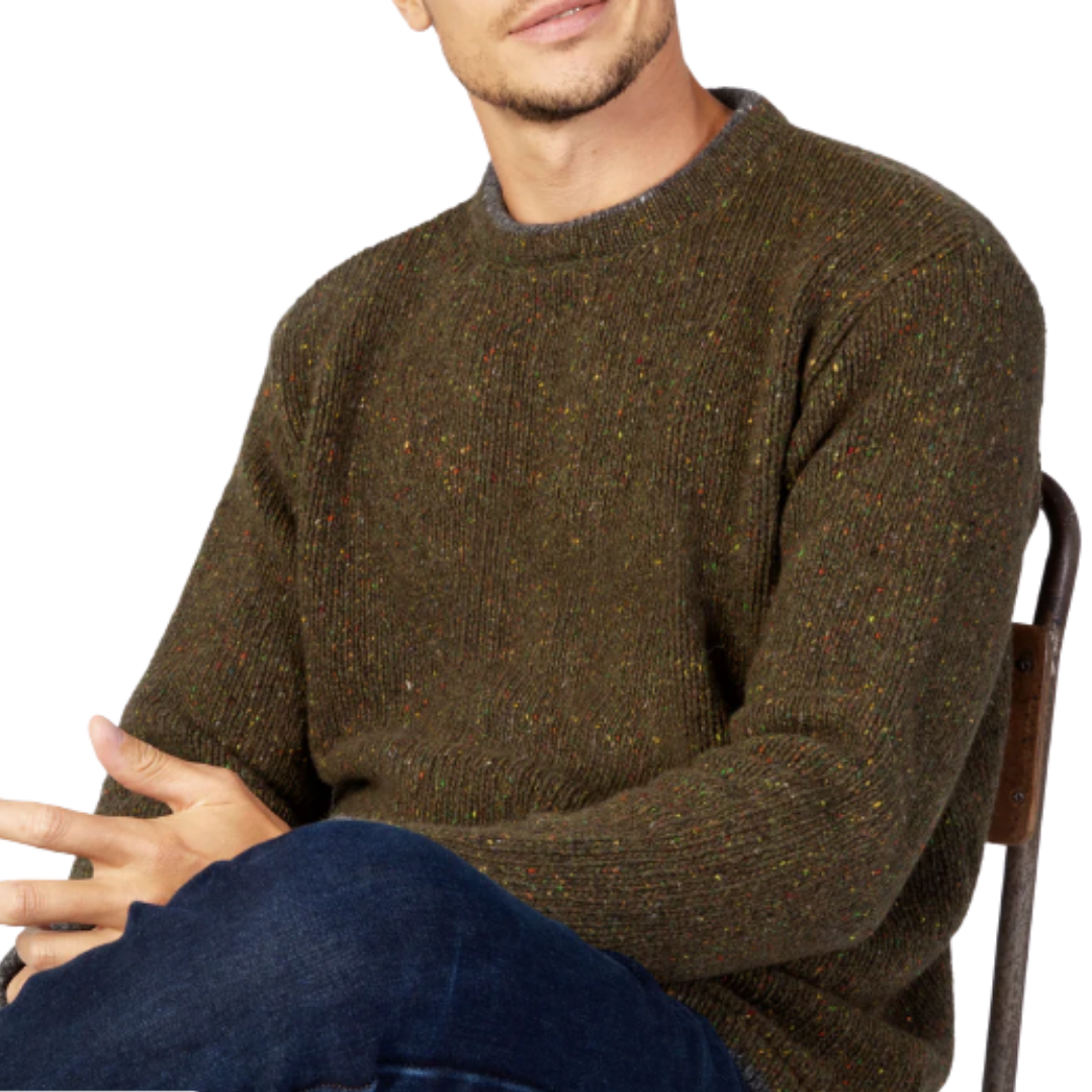 Roundneck Sweater in Loden Green