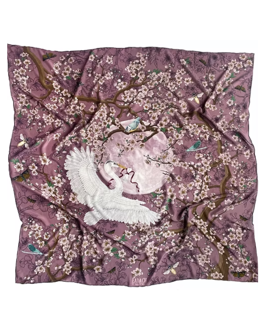 Silk Scarf in Messenger Print, Large