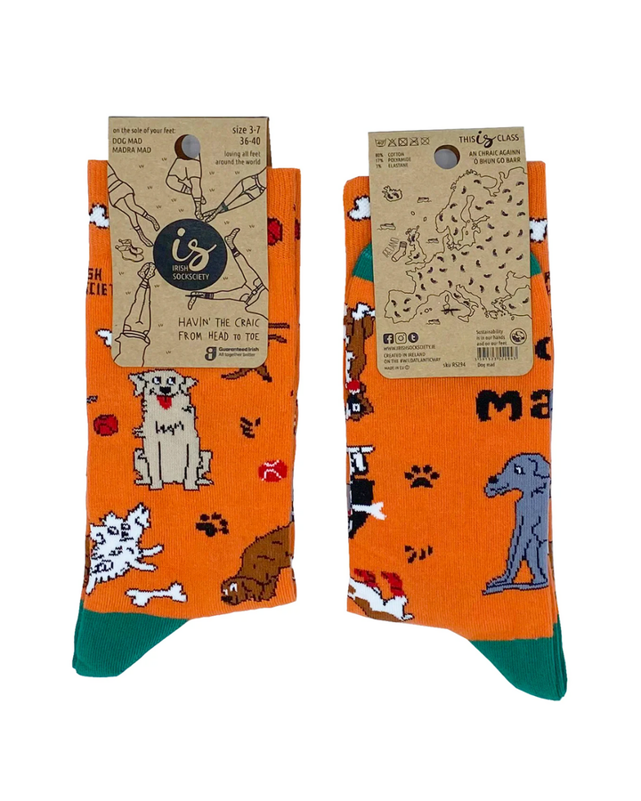 Dog Mad Socks in Orange8