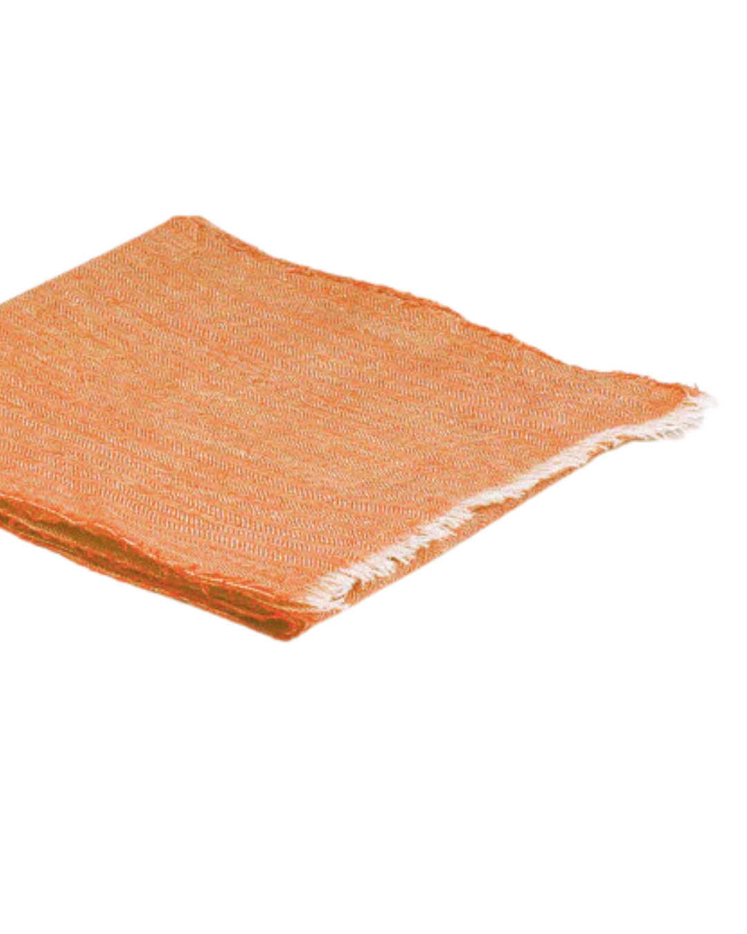 Irish Linen Scarf in Nectarine