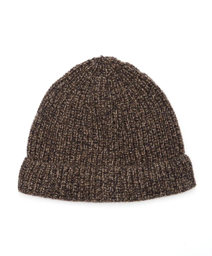 Merino Blend Beanie Hat in Shadow