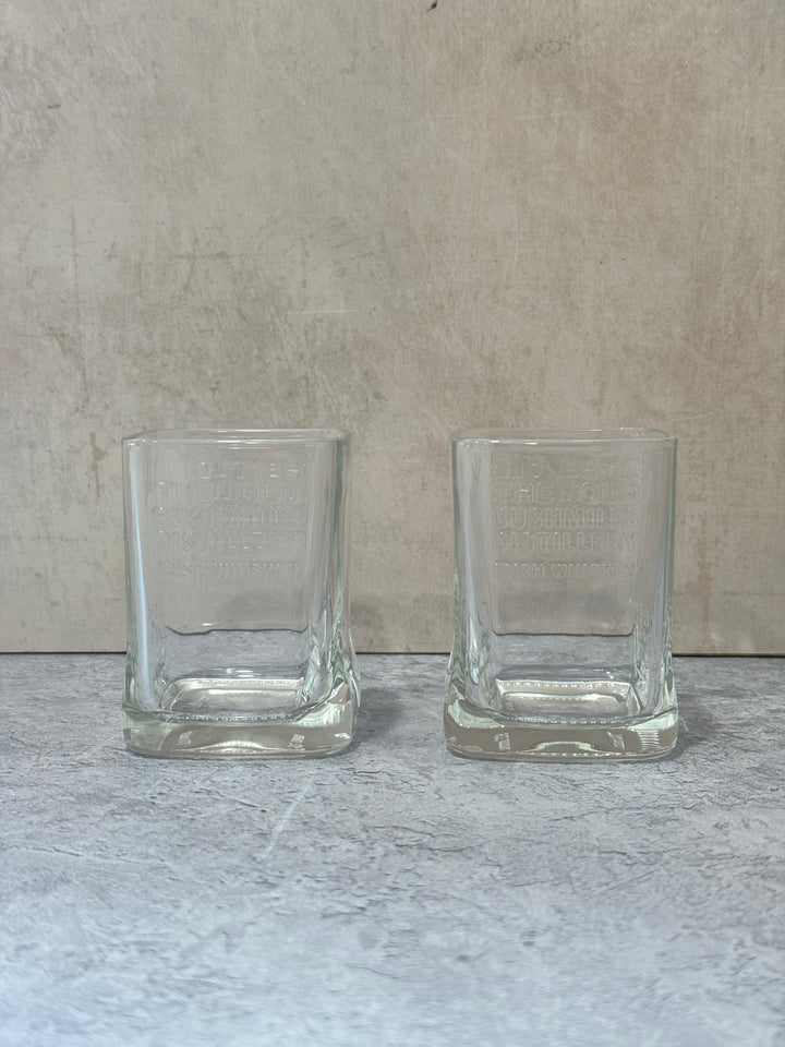 Branded Bottle Base Glass Tumbler