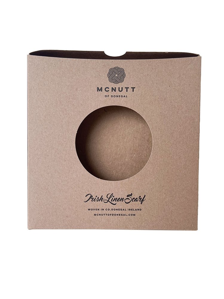 Irish Linen Scarf Peacock