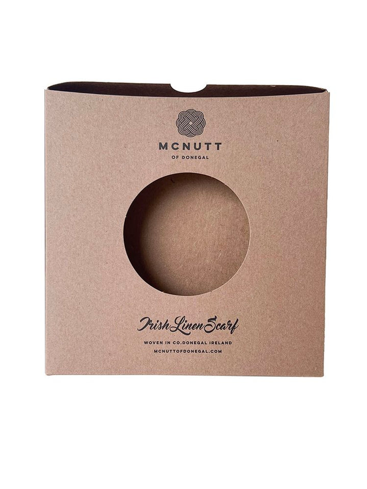 Irish Linen Scarf Peacock