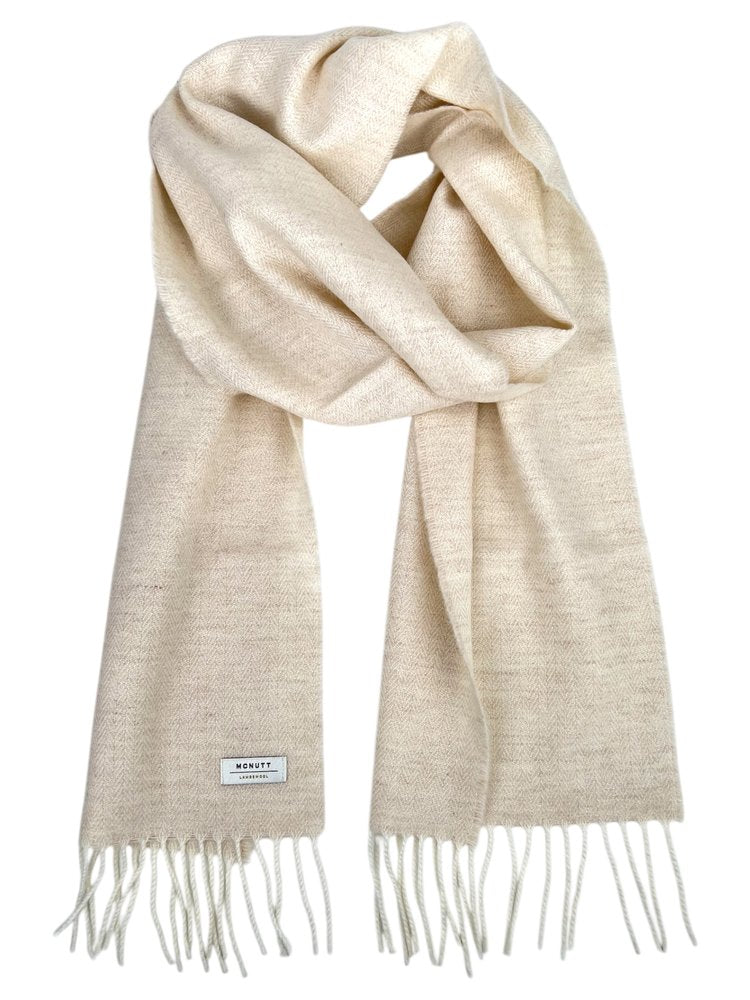 Merino Lambswool Scarf in Linen