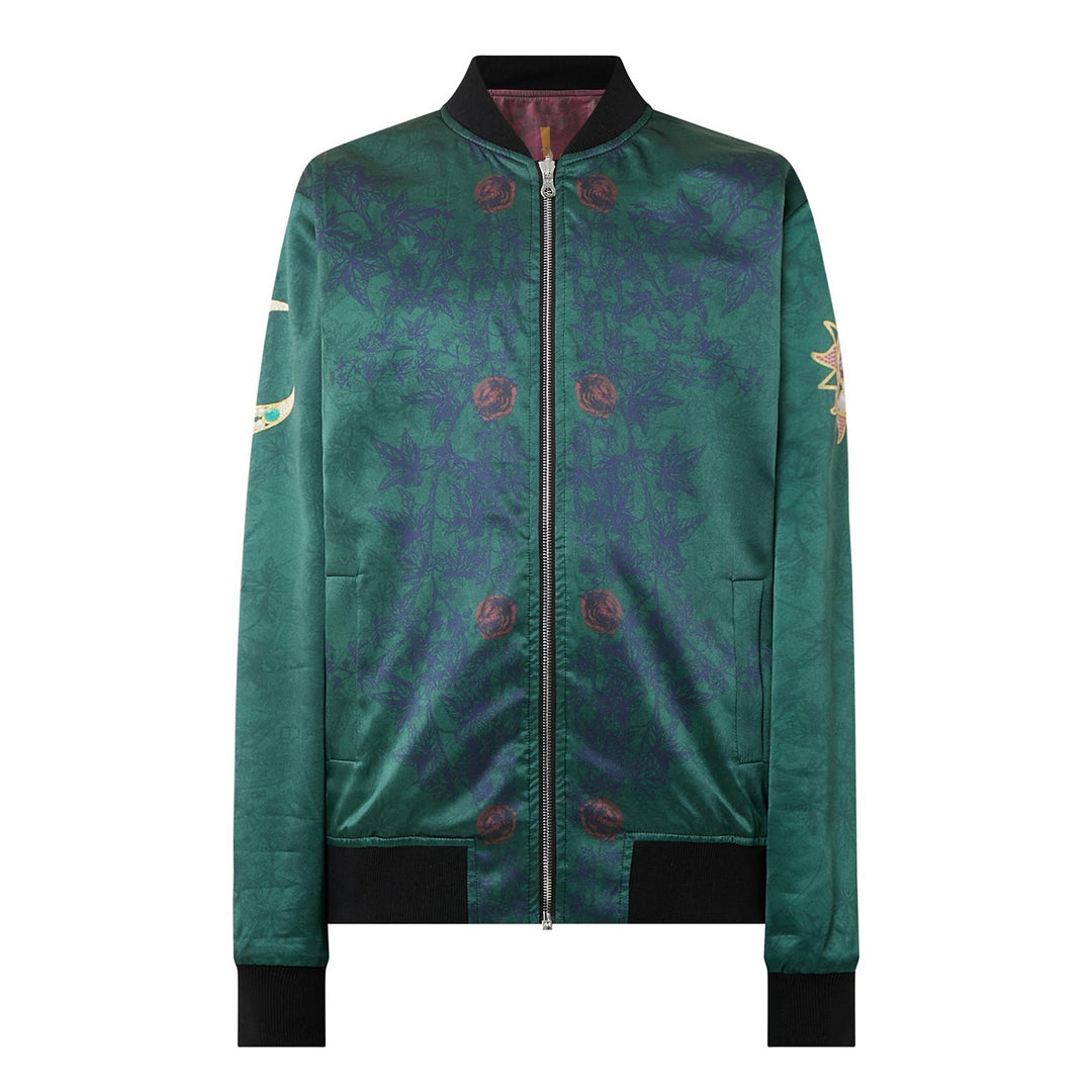Merrion Green Silk Bomber