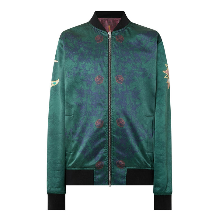 Merrion Green Silk Bomber