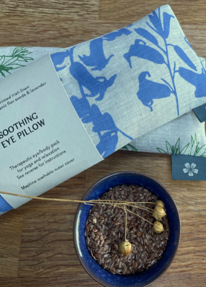 Irish Linen Lavender Eye Pillow in Bluebell