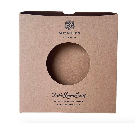 Irish Linen Scarf In Dove