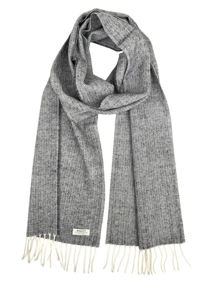 Merino Lambswool Scarf in Spotted Stone