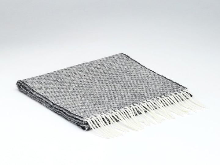 Merino Lambswool Scarf in Spotted Stone