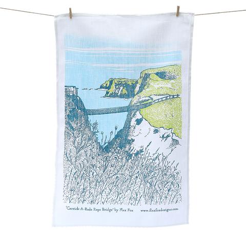 Carrick-A-Rede Linen Tea Towel