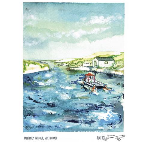 Ballintoy Harbour A5 Print