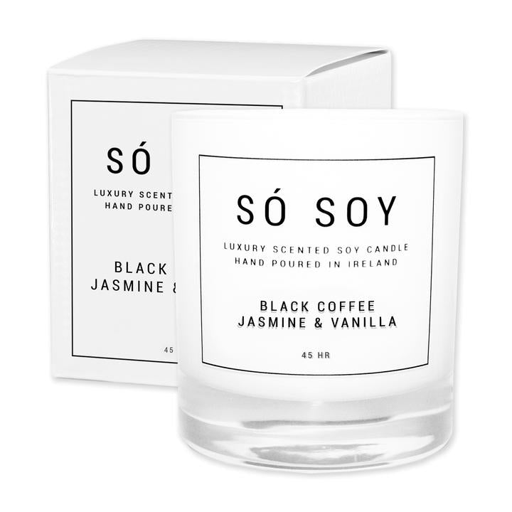 Black Coffee, Jasmine & Vanilla Candle