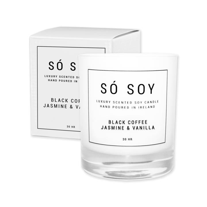 Black Coffee, Jasmine & Vanilla Candle