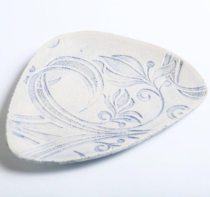 Blue Deco Cocktail Plate