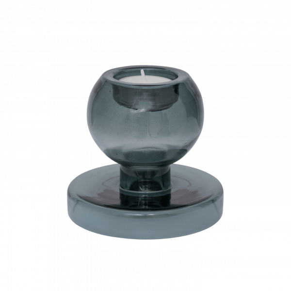 Reversable Glass Trellis Candle Holder
