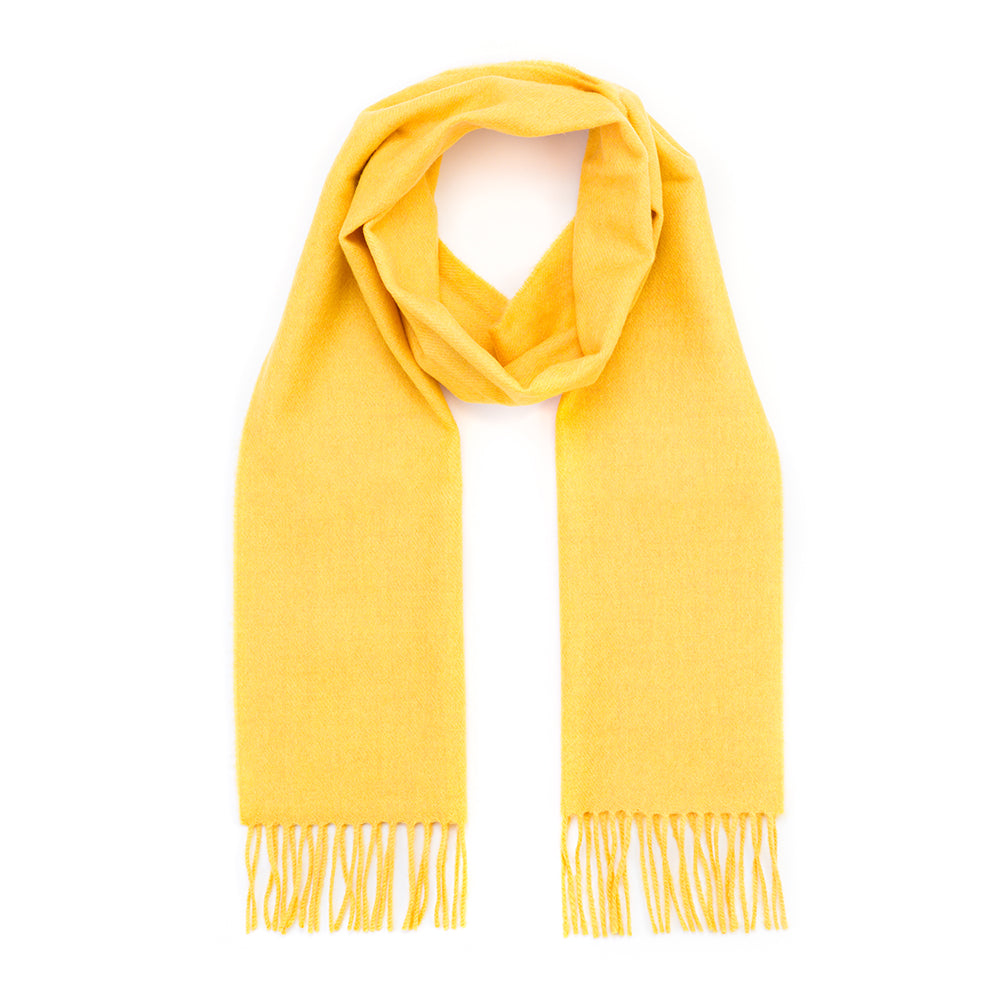 Merino Luxury Scarf in Sunshine Yellow