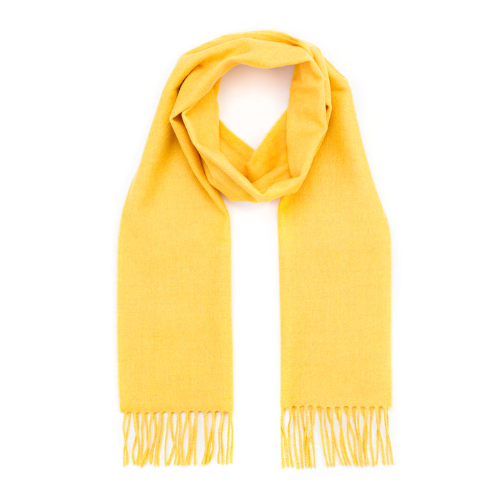 Merino Luxury Scarf in Sunshine Yellow