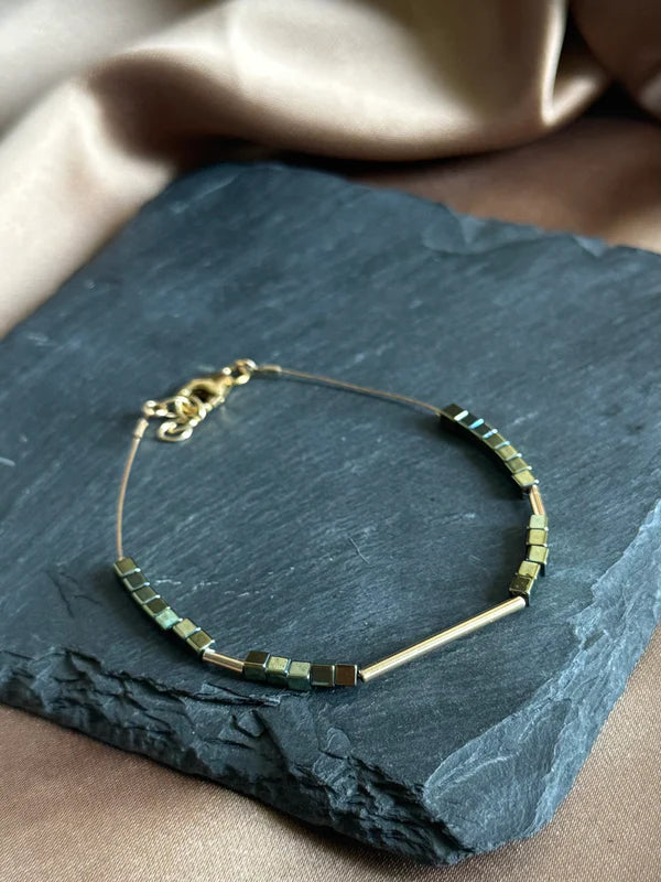 North Coast Rocks Green Beaded Bracelet