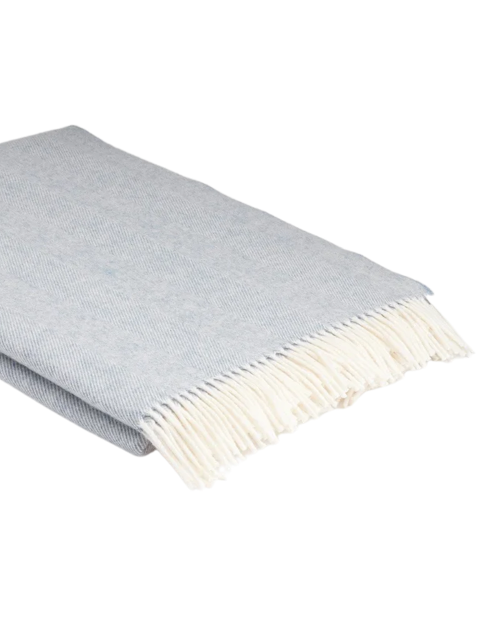 Merino Supersoft Throw in Smoke Grey