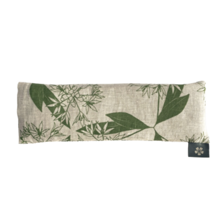 Irish Linen Lavender Eye Pillow in Wild Garlic Floral Print