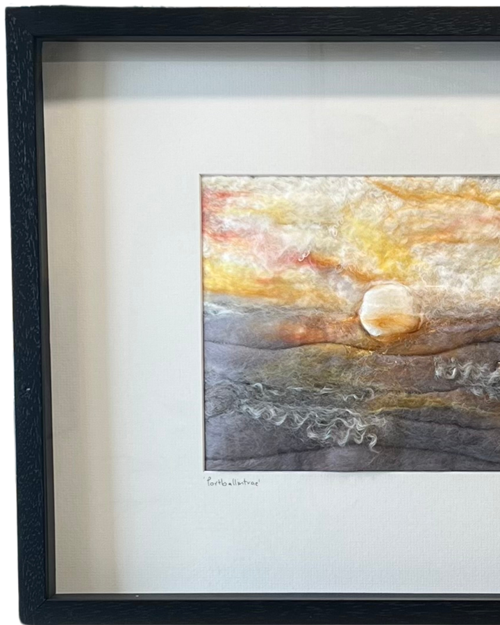 Portballintrae Sunset – Original Felt Artwork