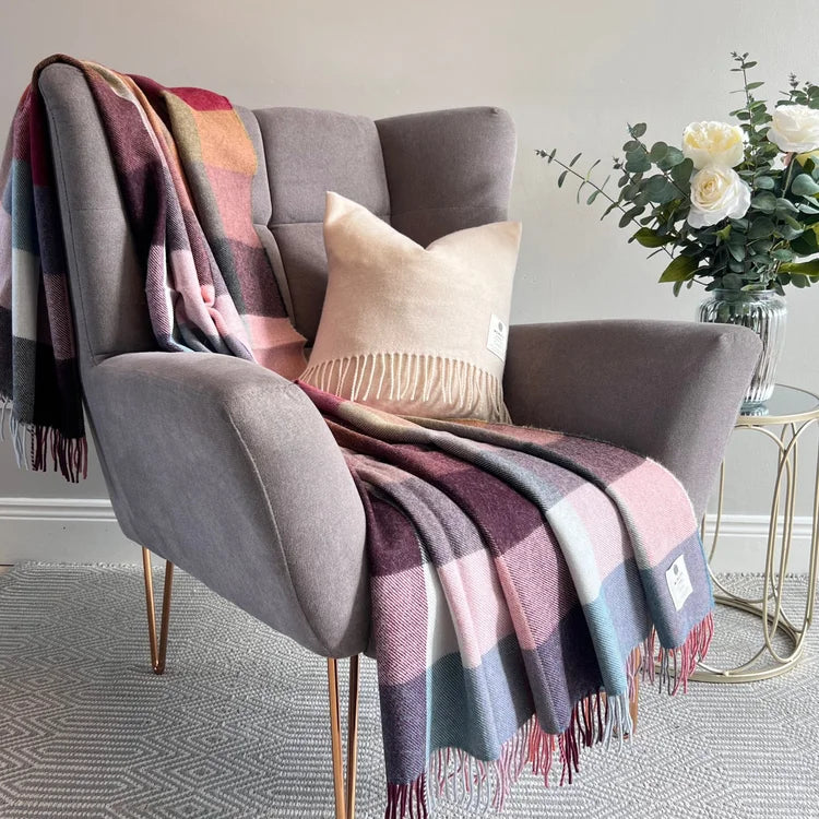 Alpaca Throw In Rose Dust Check