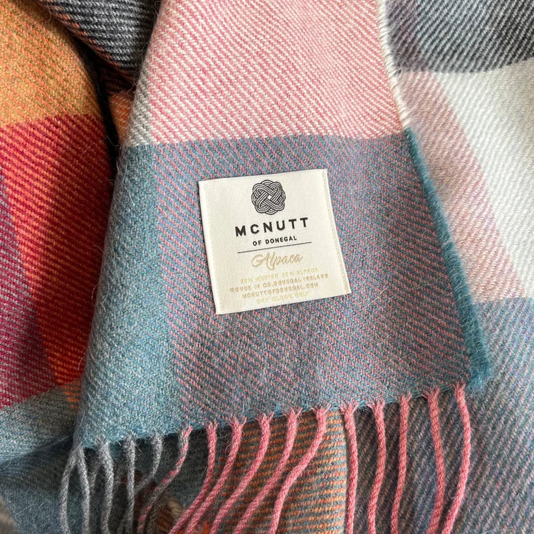 Alpaca Throw In Rose Dust Check