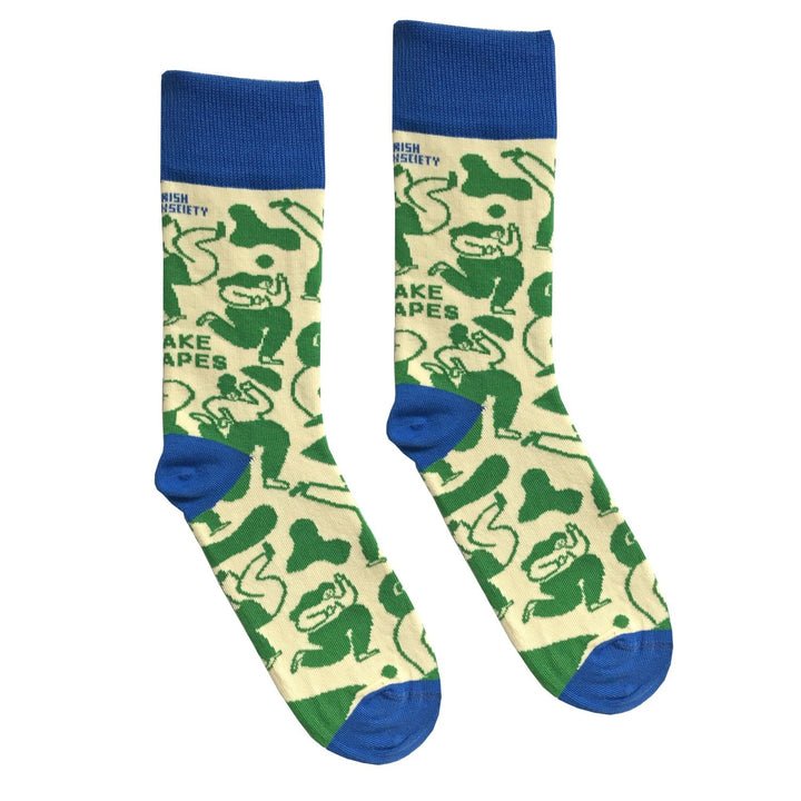Make Shapes Socks in Green