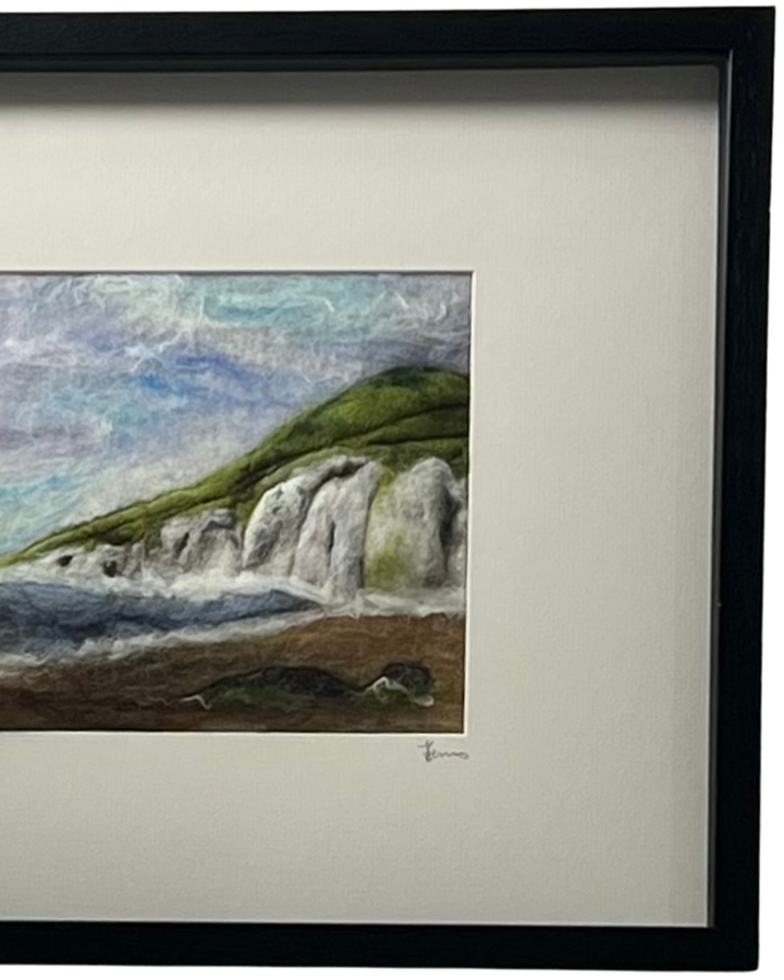 White Rocks Beach, Portrush – Original Felt Artwork
