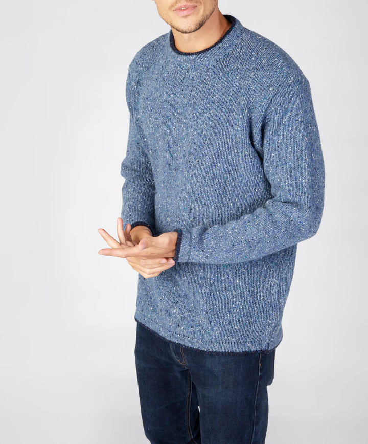 Roundstone Cashmere blend Sweater in Ocean Blue