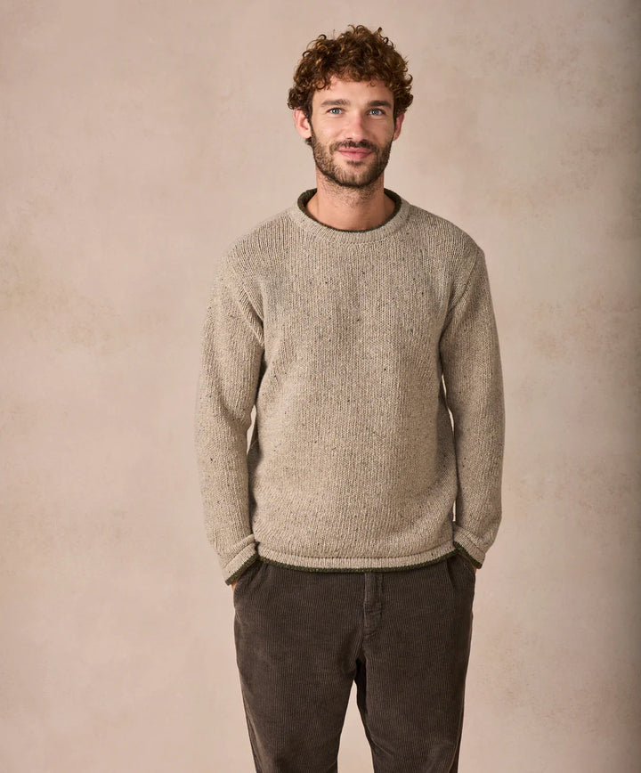 Roundstone Sweater in Fossil