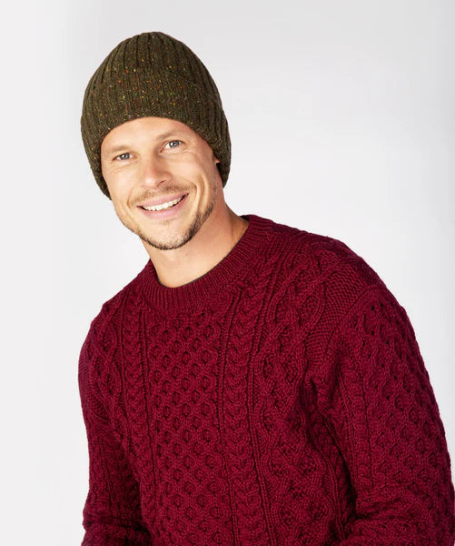 Luxe Ribbed Hat in Loden