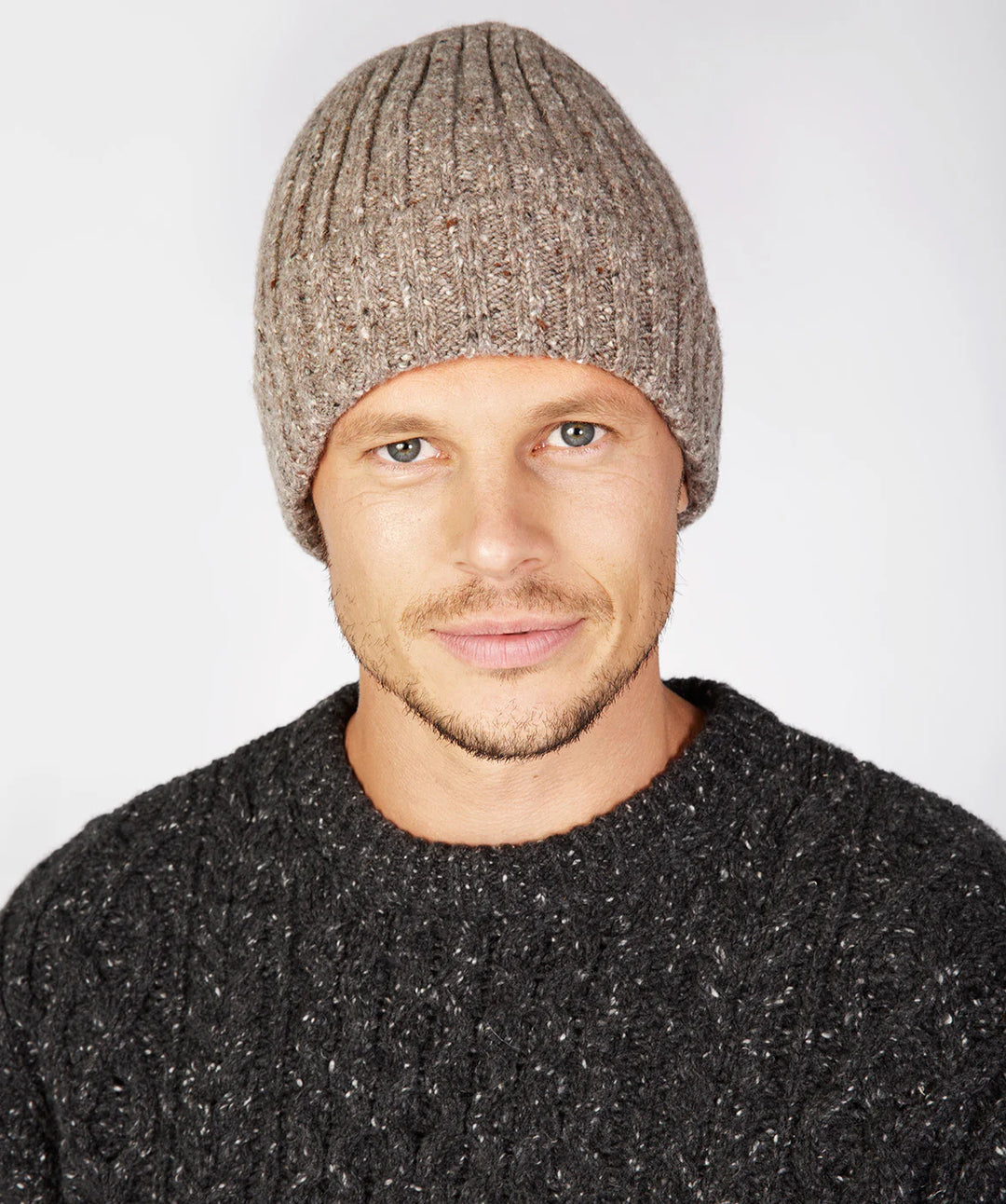 Luxe Ribbed Hat in Rocky Ground