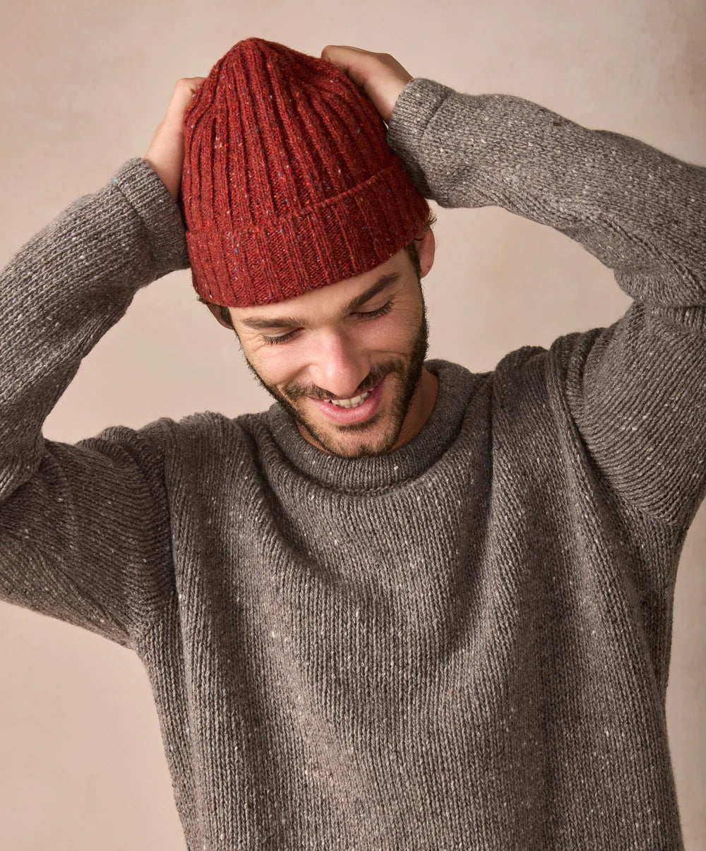Luxe Ribbed Hat in Copper