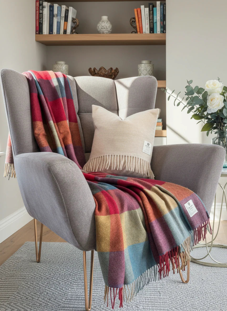 Alpaca Throw in Urban Block