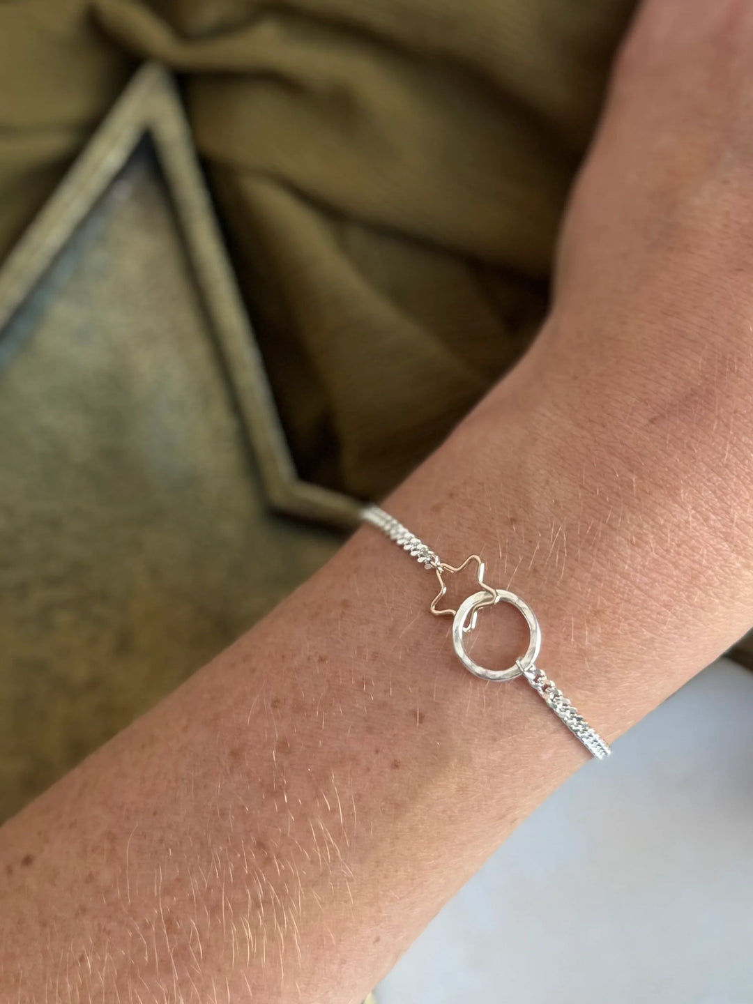 Always With You Bracelet In Silver With Gold Star