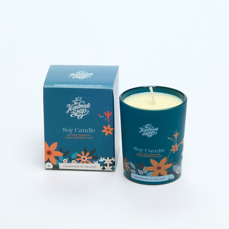 Scented Soy Candle - Bitter Orange, Pink Pepper & Hay 70g