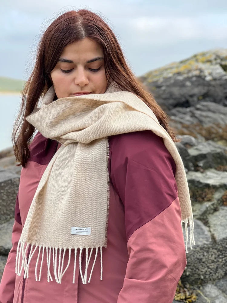 Merino Scarf in Basswood