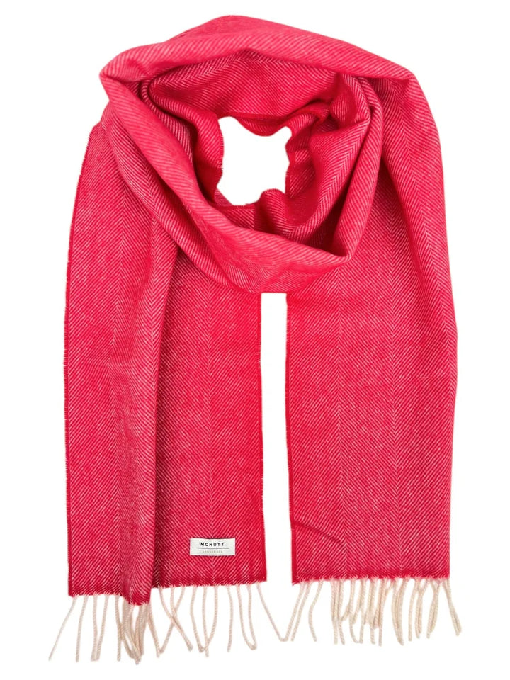 Merino Scarf in Bright Red