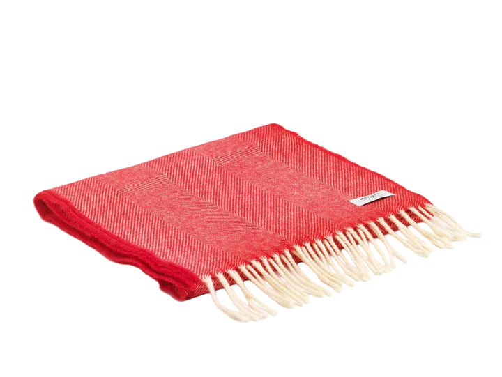 Merino Scarf in Bright Red