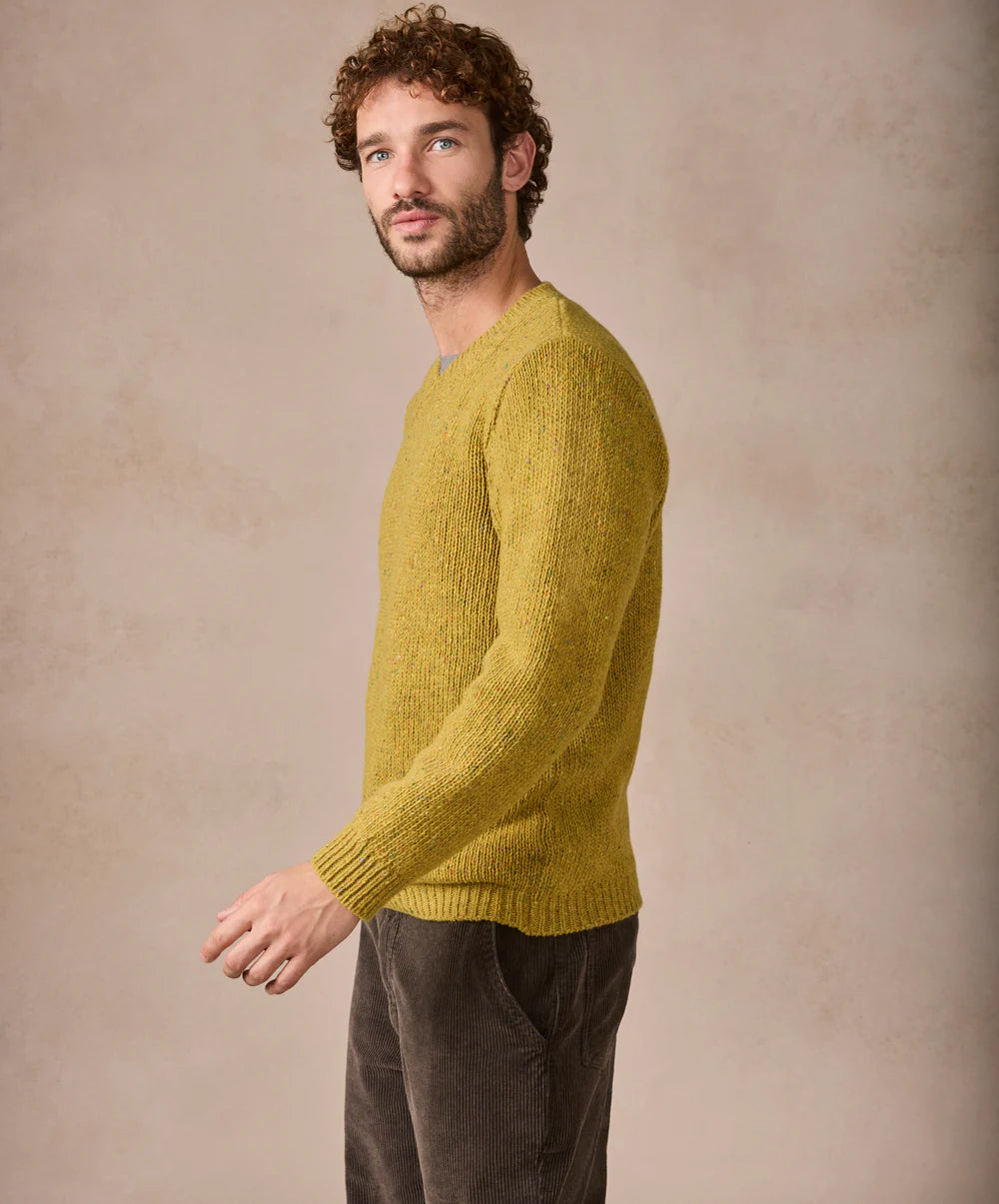 Kilbride V Neck Sweater in Lichen