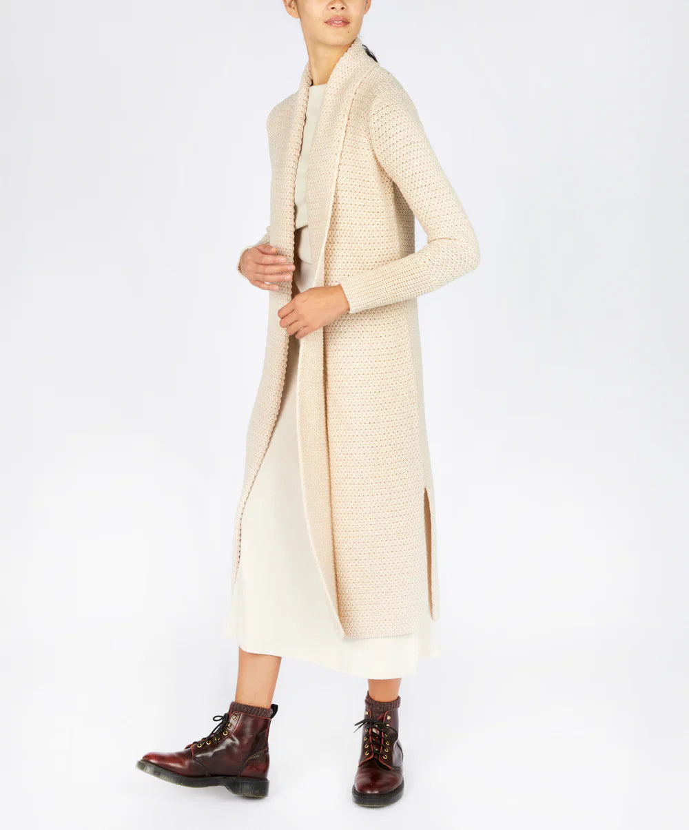 Rathnew Merino Wool Coatigan  in Oatmeal
