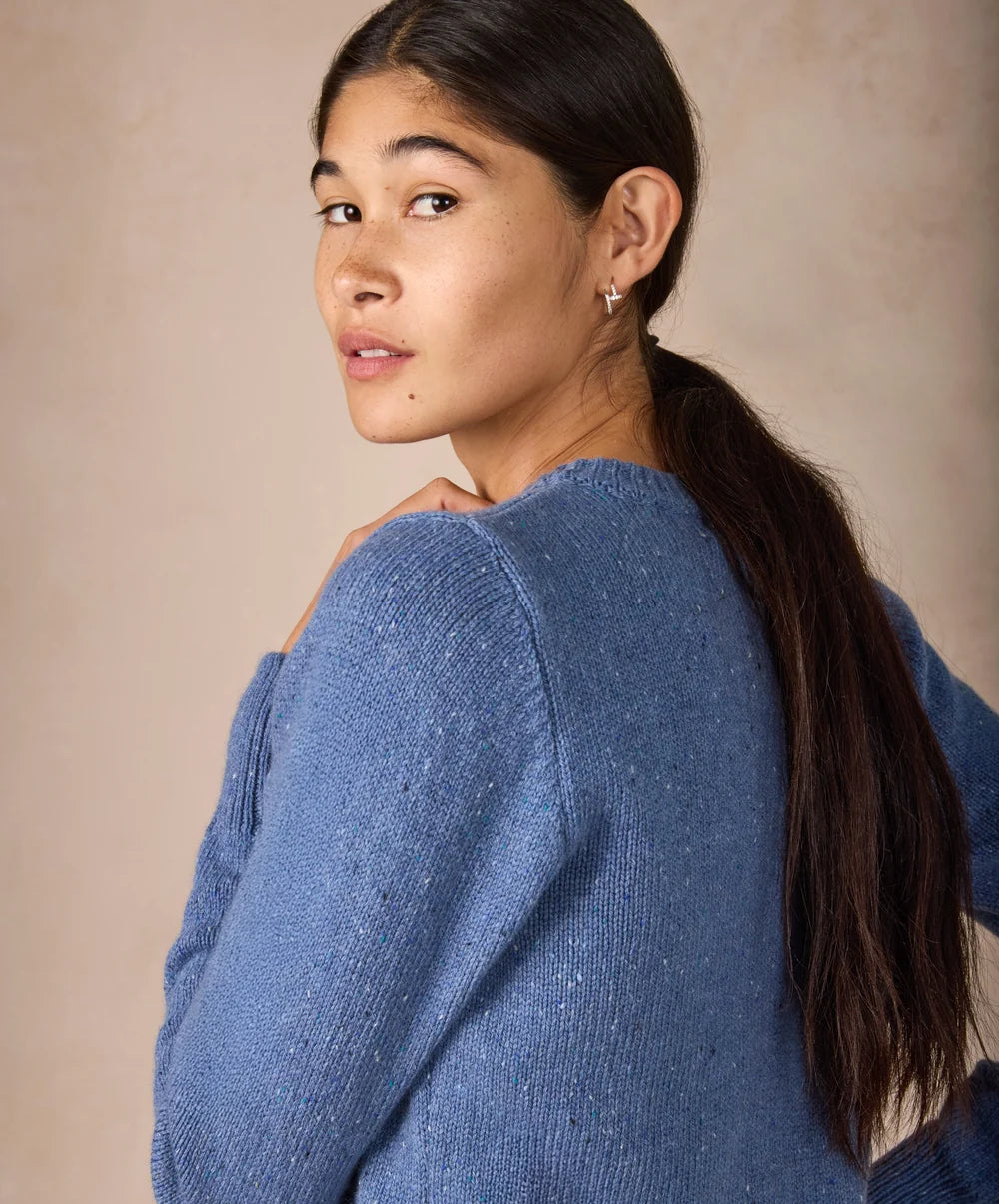 Cassia Cardigan In Blue Ocean